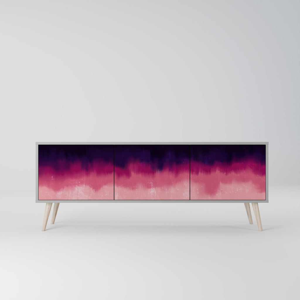 AURORA BOREALIS TV-Lowboard mit 3 Türen in Grau