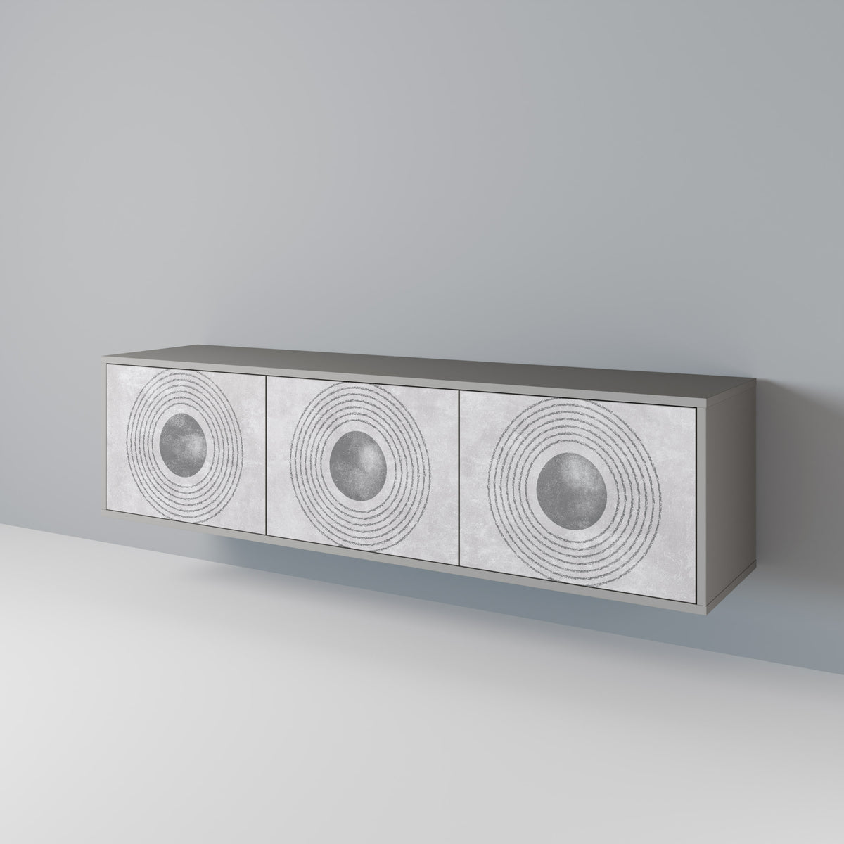 SOLID CIRCLES 3-türiges TV-Lowboard