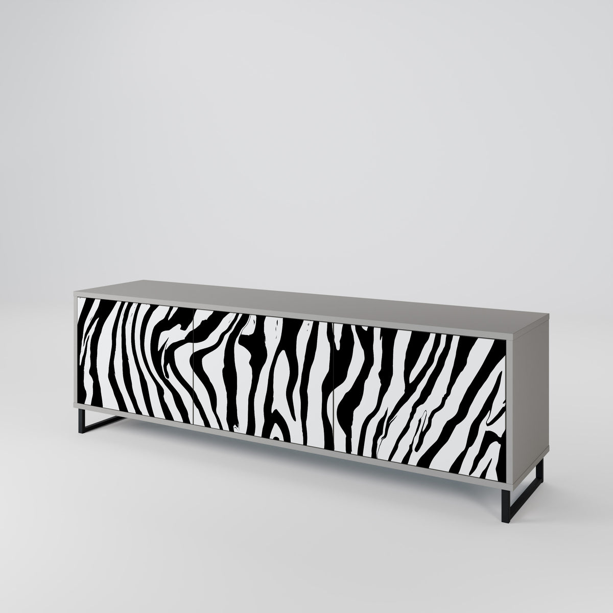 SPLENDID ZEBRA 3-türiges TV-Lowboard