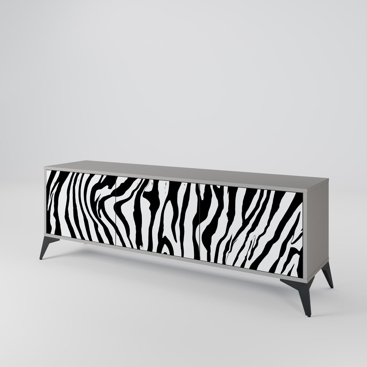 SPLENDID ZEBRA 3-türiges TV-Lowboard