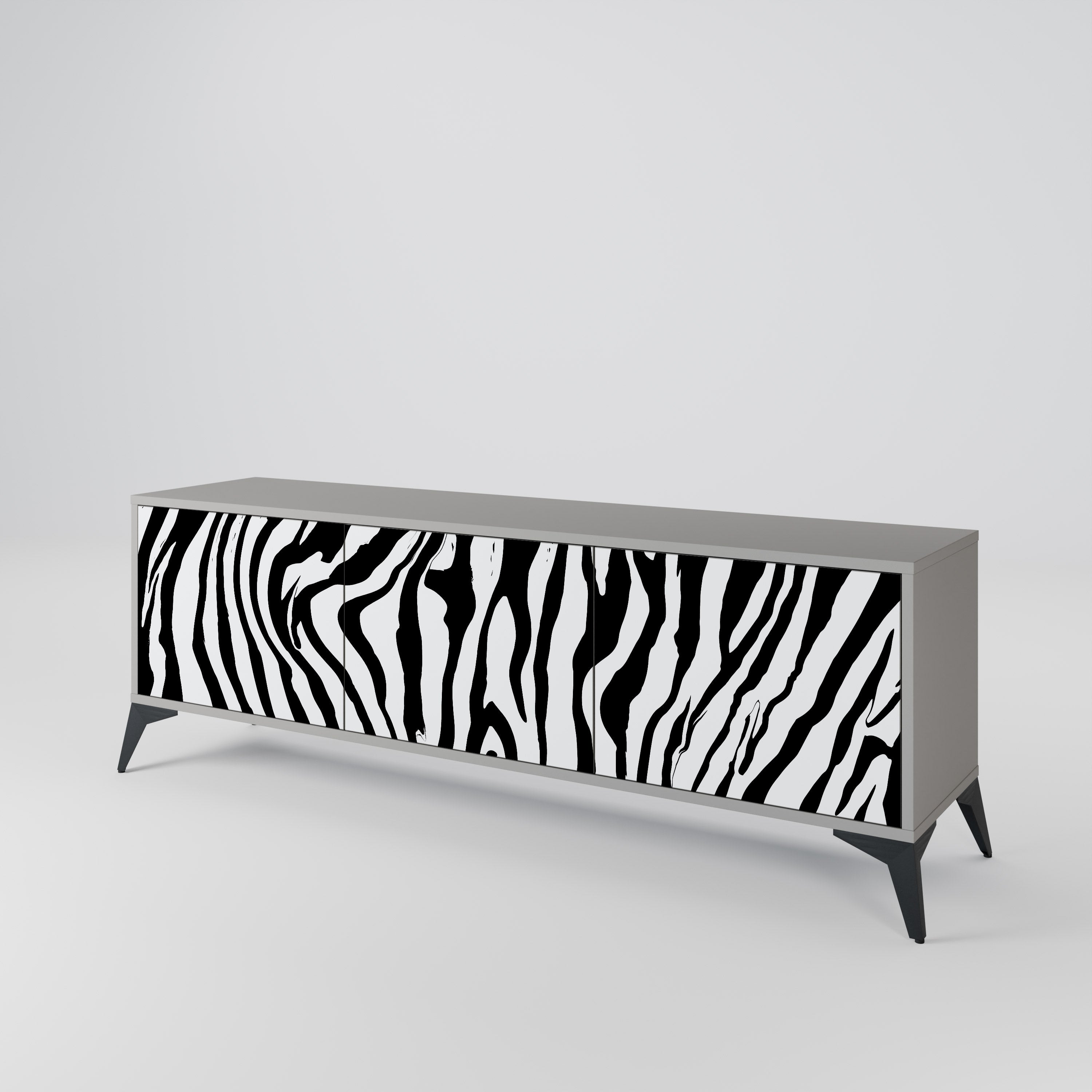 SPLENDID ZEBRA 3-Door TV Cabinet