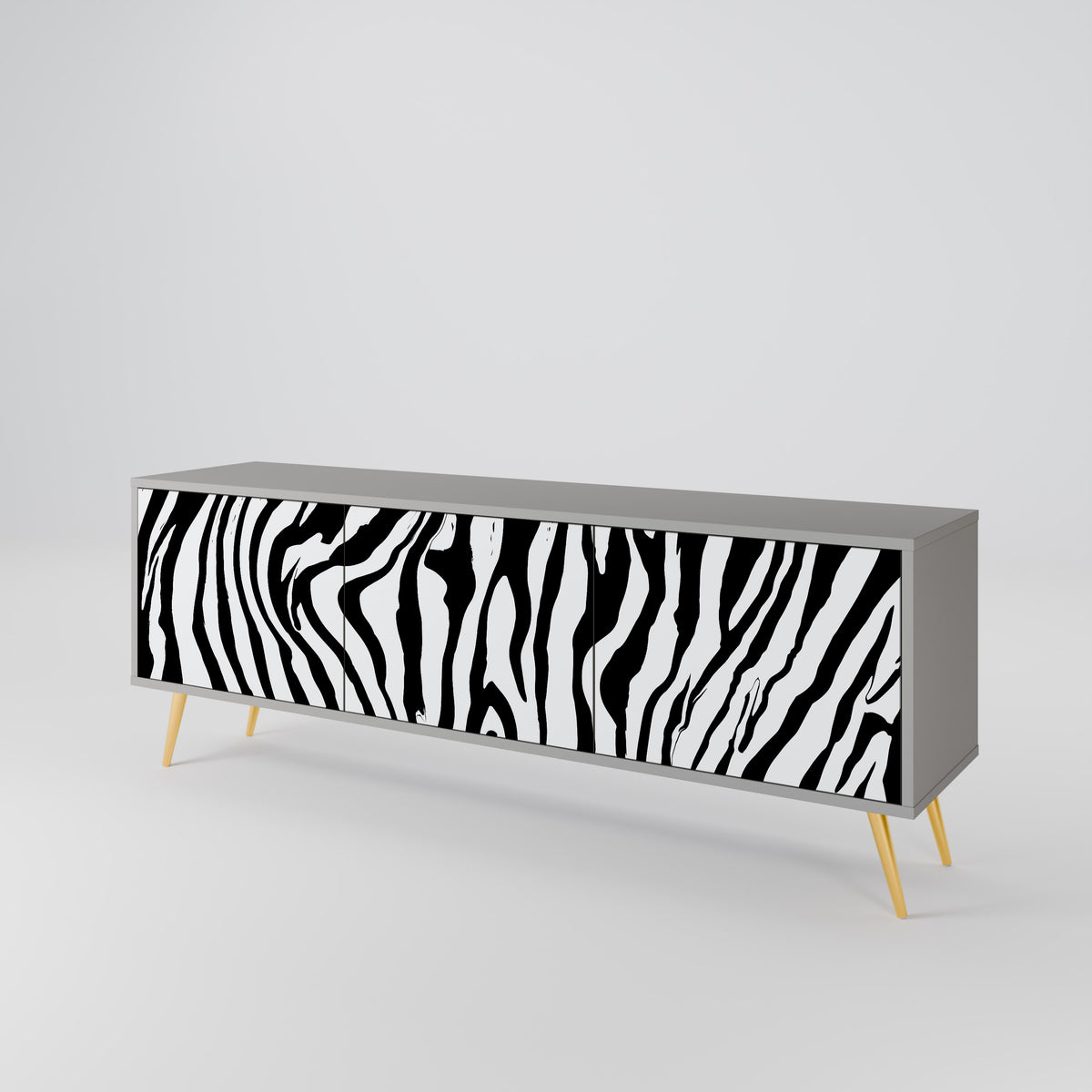 SPLENDID ZEBRA 3-türiges TV-Lowboard