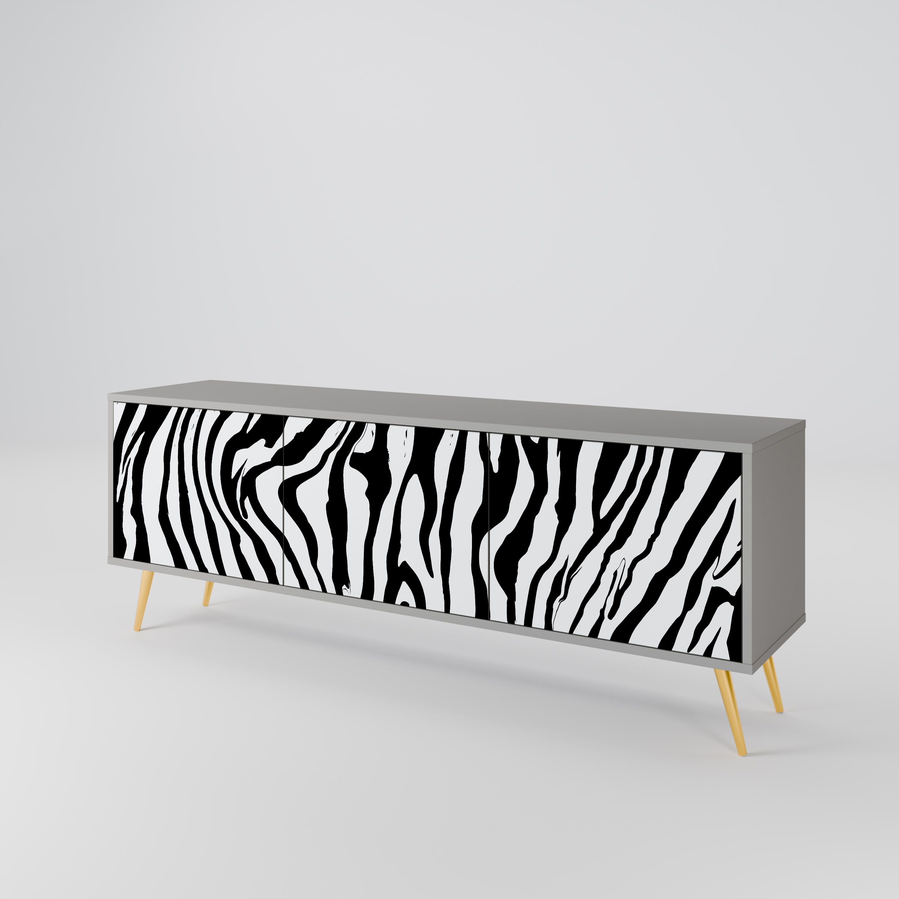 SPLENDID ZEBRA 3-Door TV Cabinet