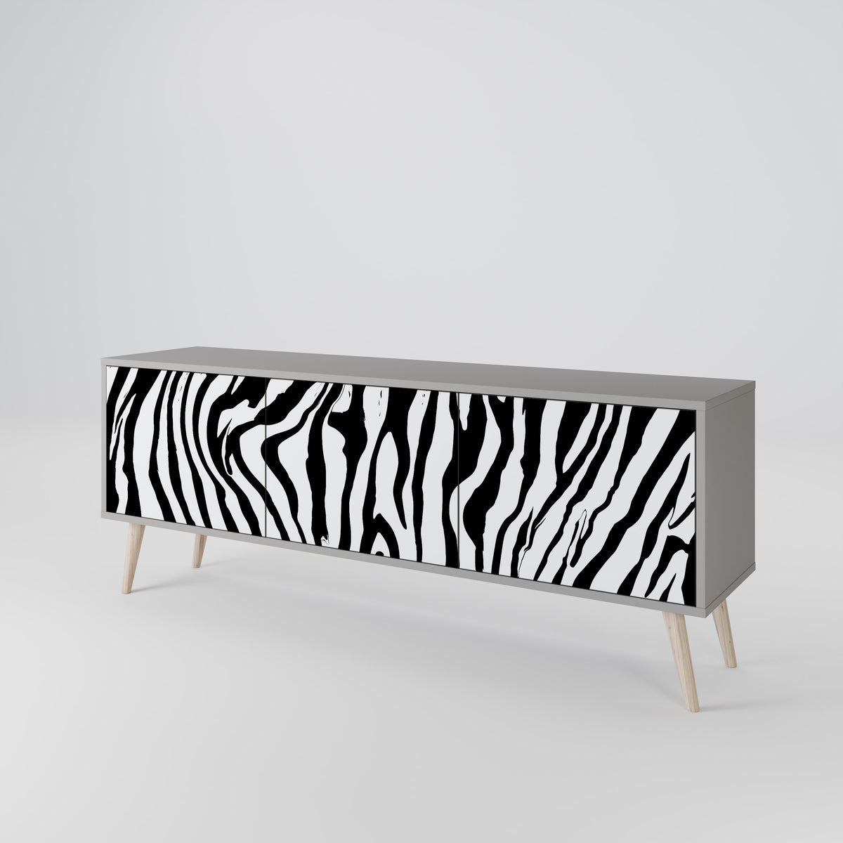 SPLENDID ZEBRA 3-türiges TV-Lowboard