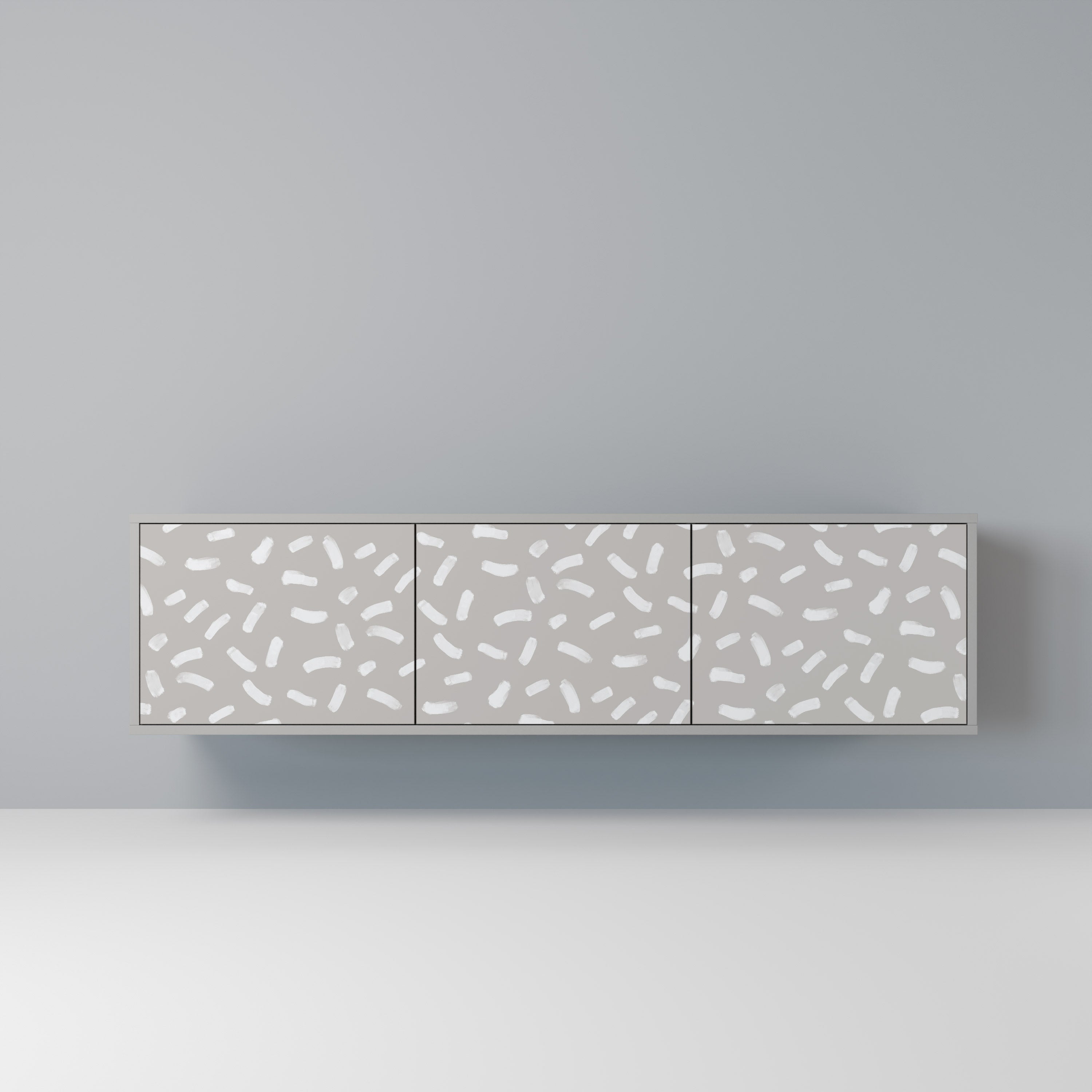 PASSING SECONDS TV-Lowboard mit 3 Türen in Grau