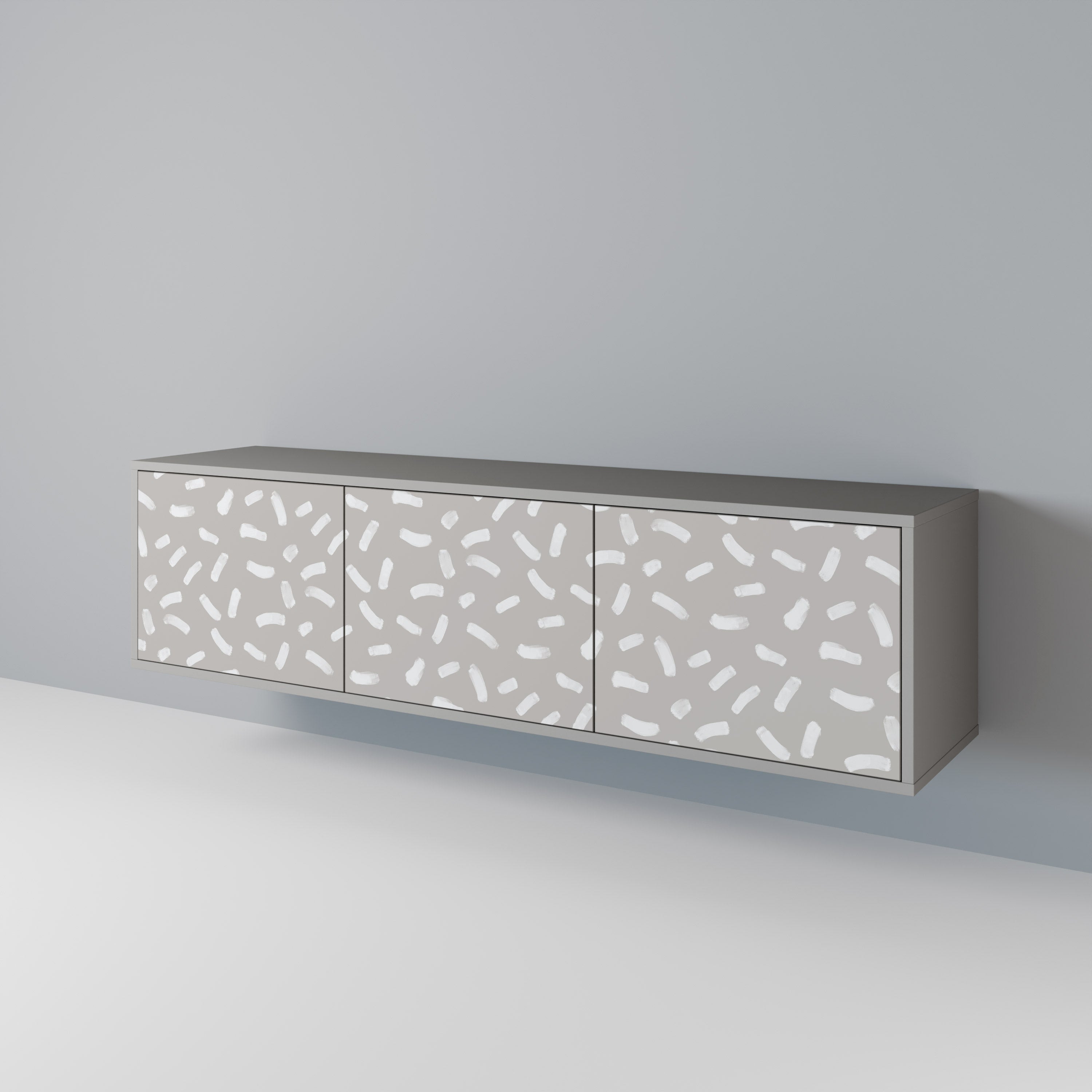 PASSING SECONDS TV-Lowboard mit 3 Türen in Grau