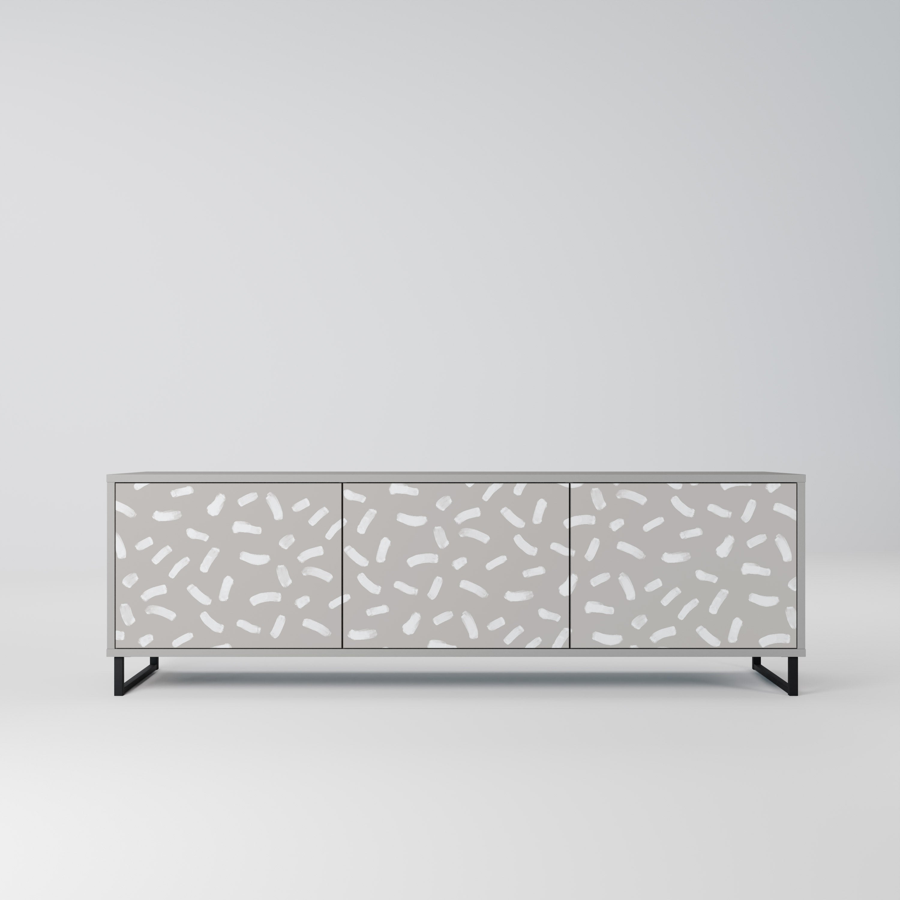 PASSING SECONDS TV-Lowboard mit 3 Türen in Grau