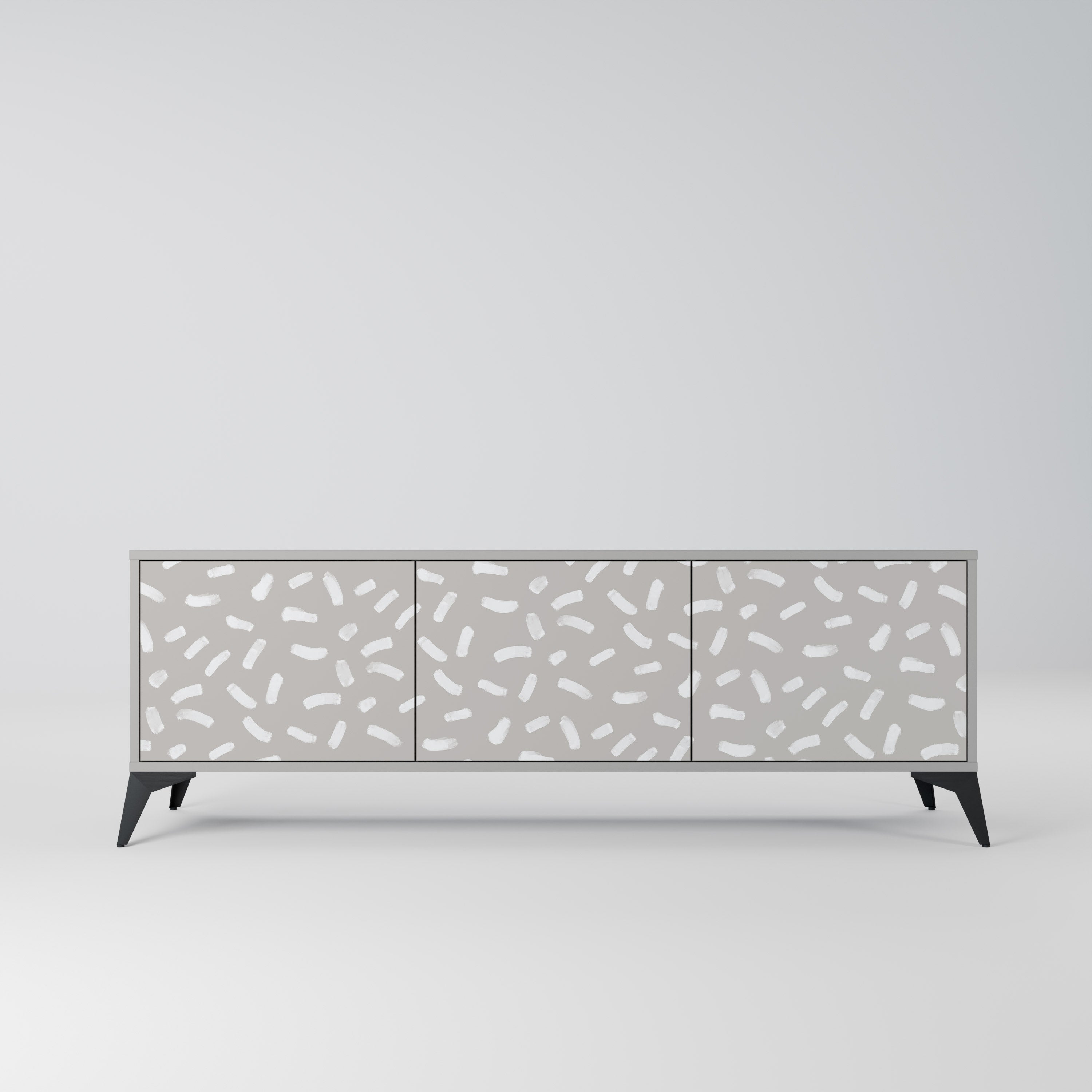 PASSING SECONDS TV-Lowboard mit 3 Türen in Grau