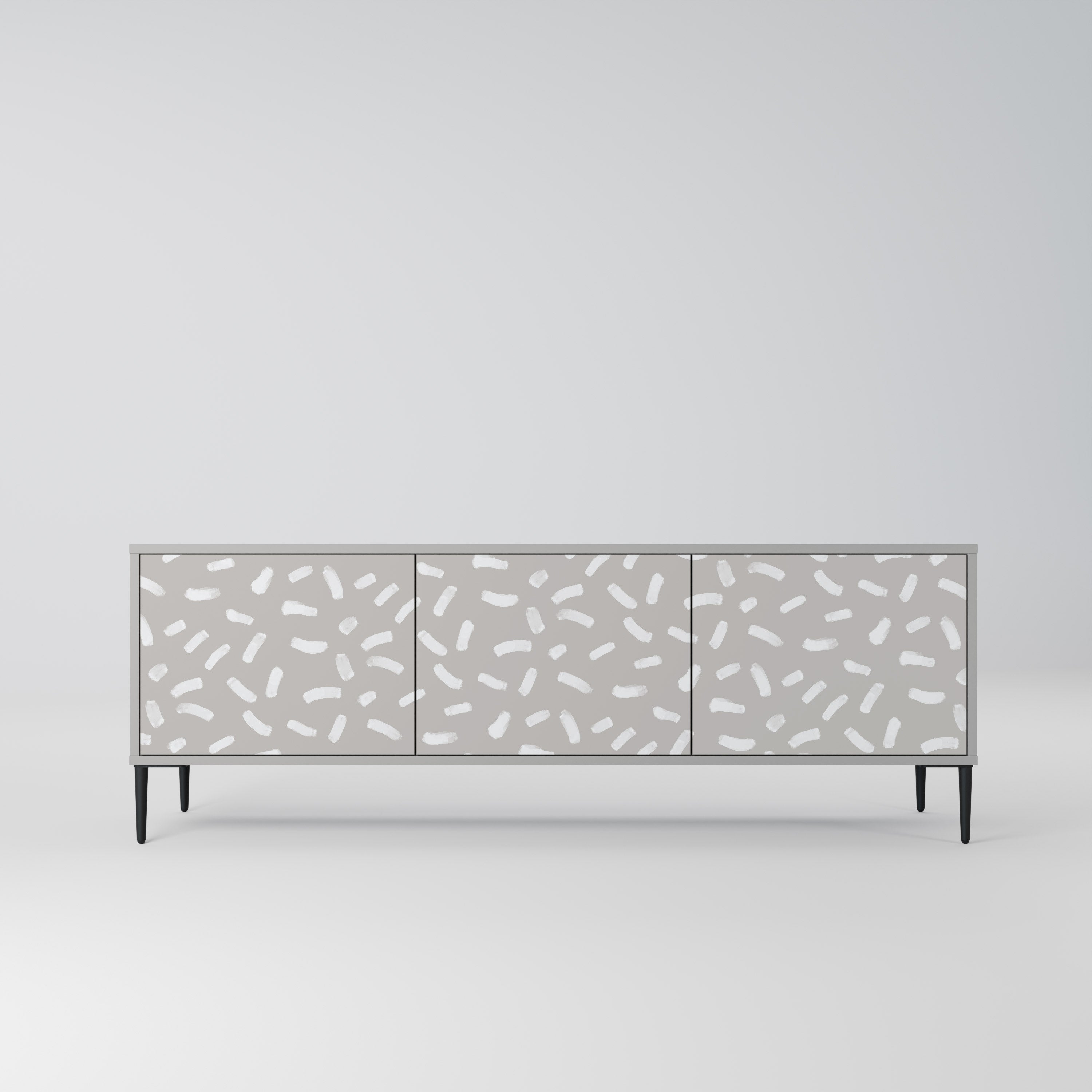 PASSING SECONDS TV-Lowboard mit 3 Türen in Grau