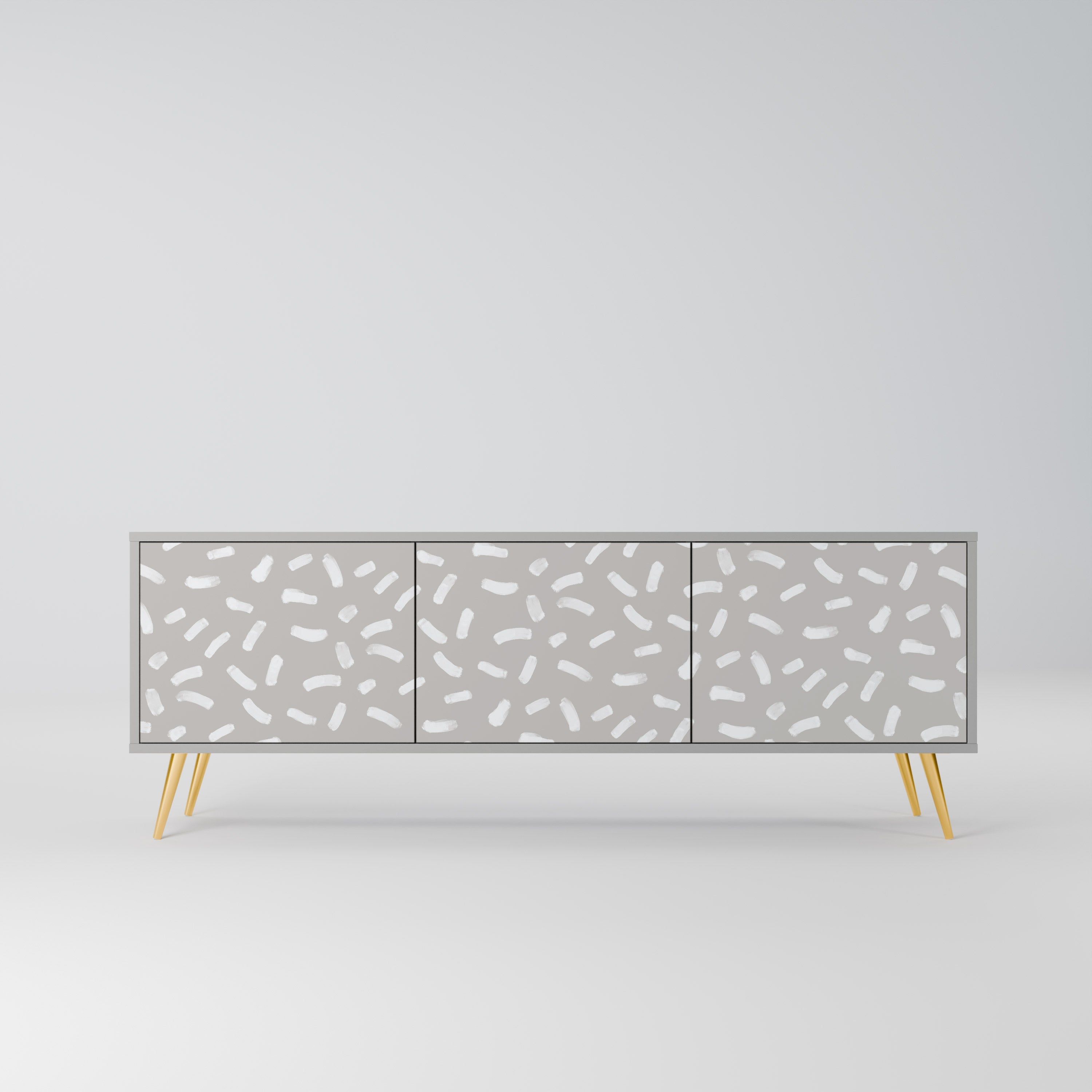 PASSING SECONDS TV-Lowboard mit 3 Türen in Grau