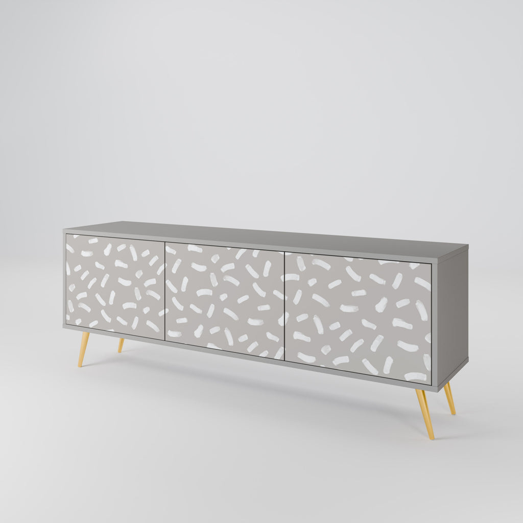 PASSING SECONDS TV-Lowboard mit 3 Türen in Grau