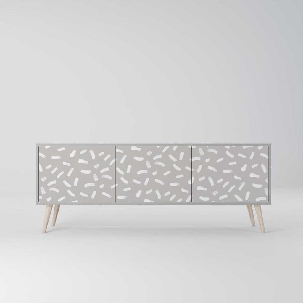 PASSING SECONDS TV-Lowboard mit 3 Türen in Grau