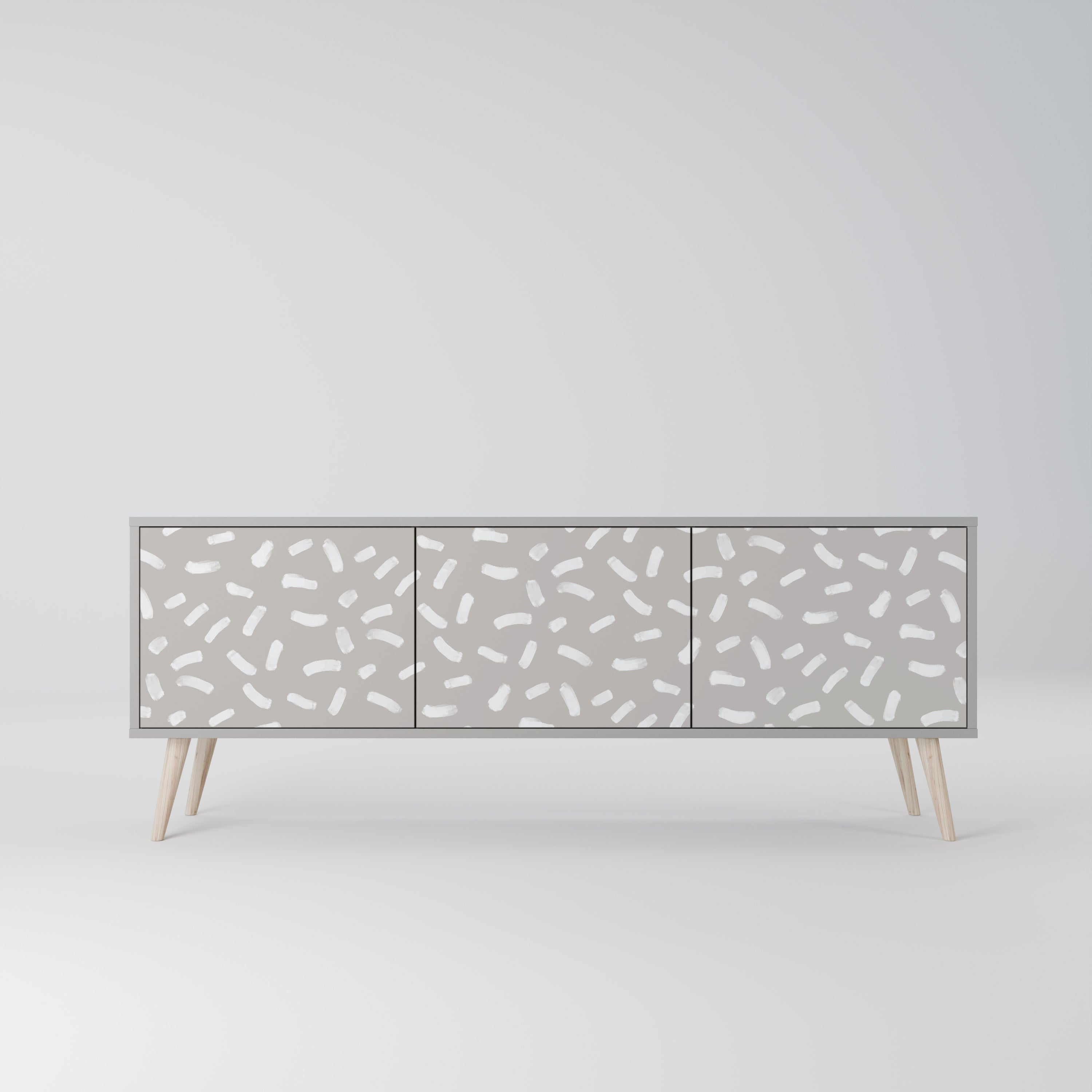 PASSING SECONDS TV-Lowboard mit 3 Türen in Grau