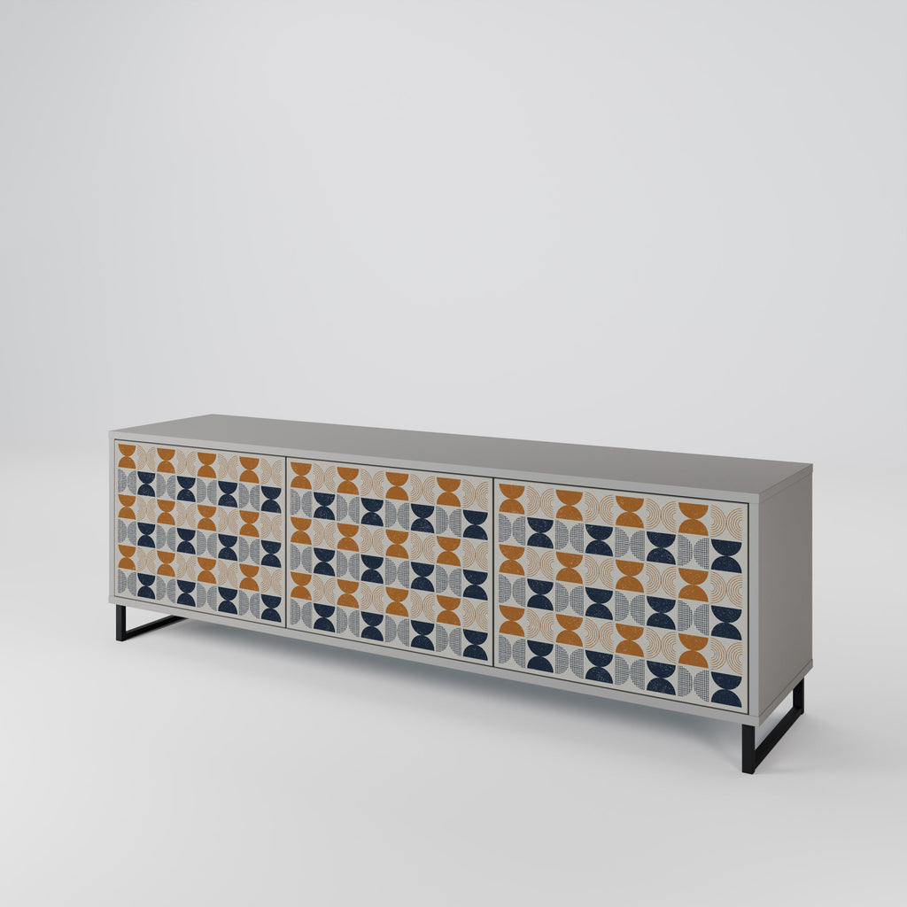 REFLECTION RANGE TV-Lowboard mit 3 Türen in Grau