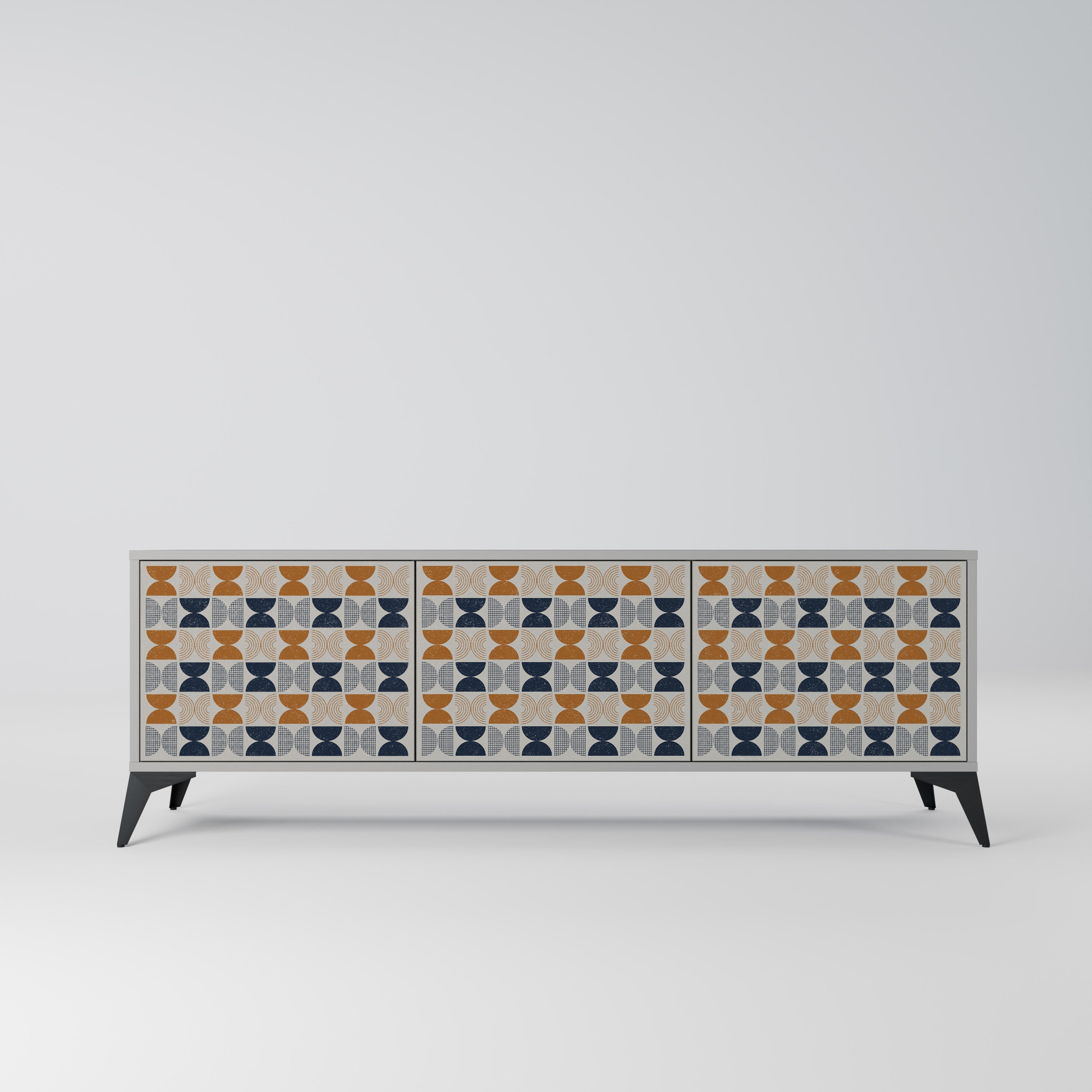 REFLECTION RANGE TV-Lowboard mit 3 Türen in Grau