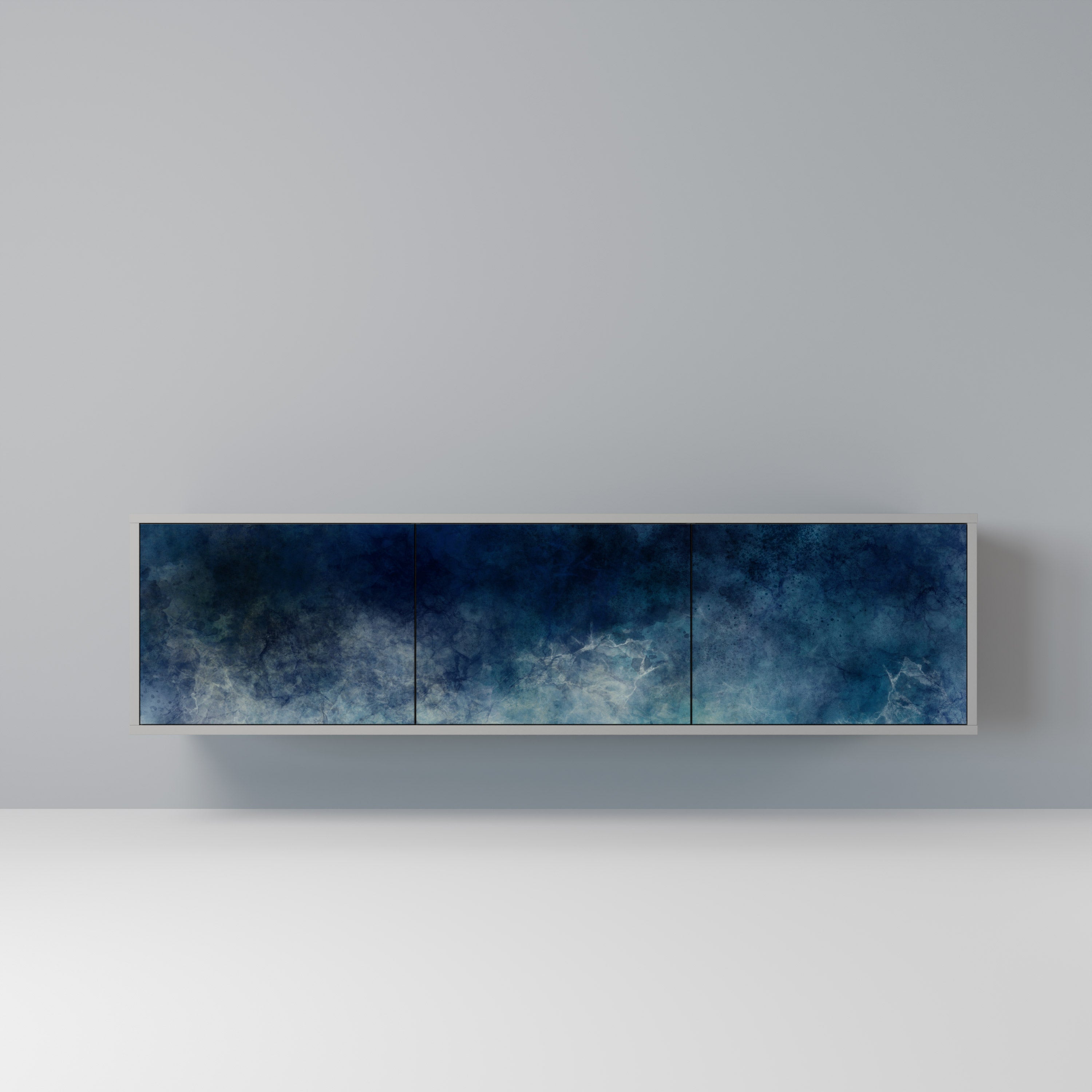 CELESTIAL FALL TV-Lowboard mit 3 Türen in Grau