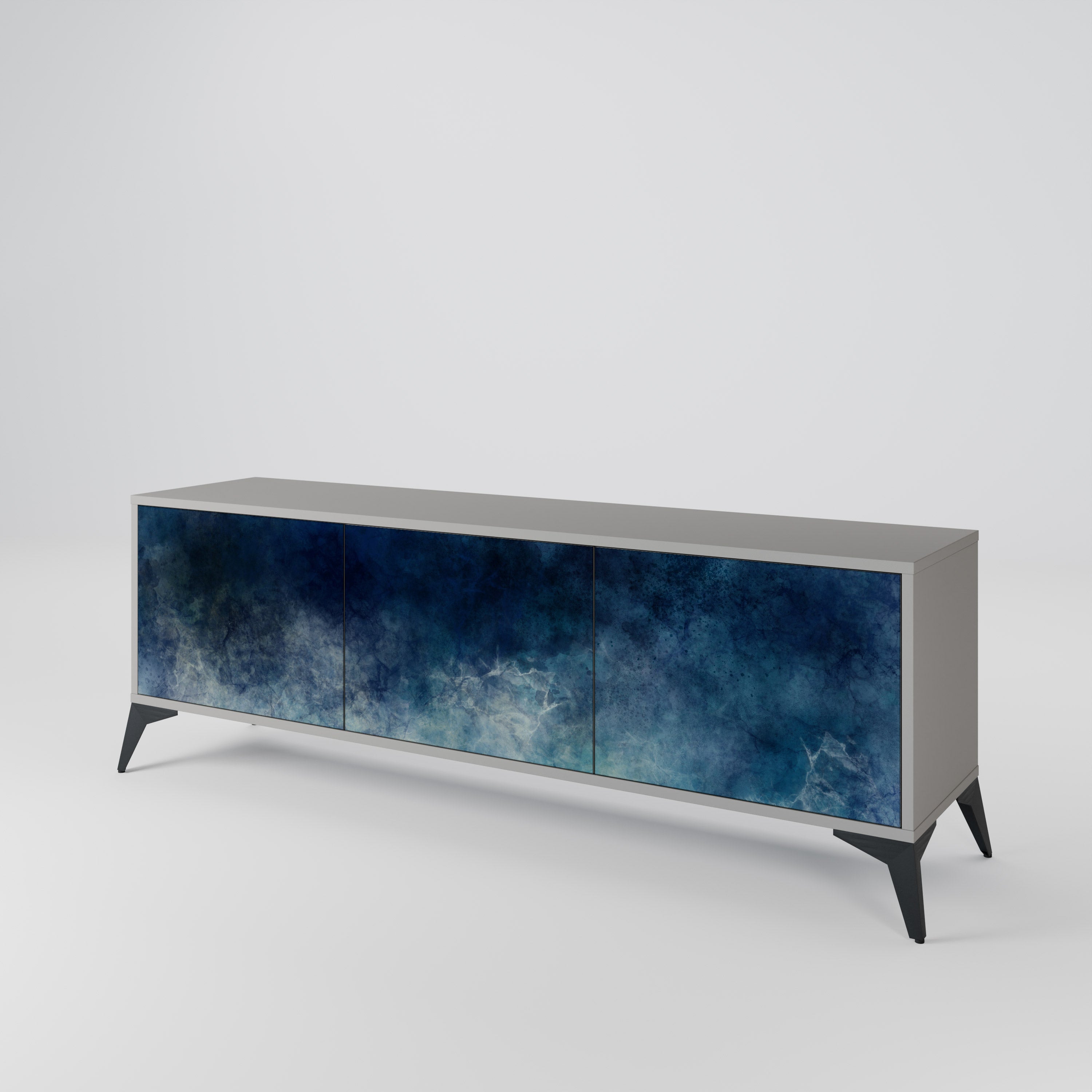 CELESTIAL FALL TV-Lowboard mit 3 Türen in Grau