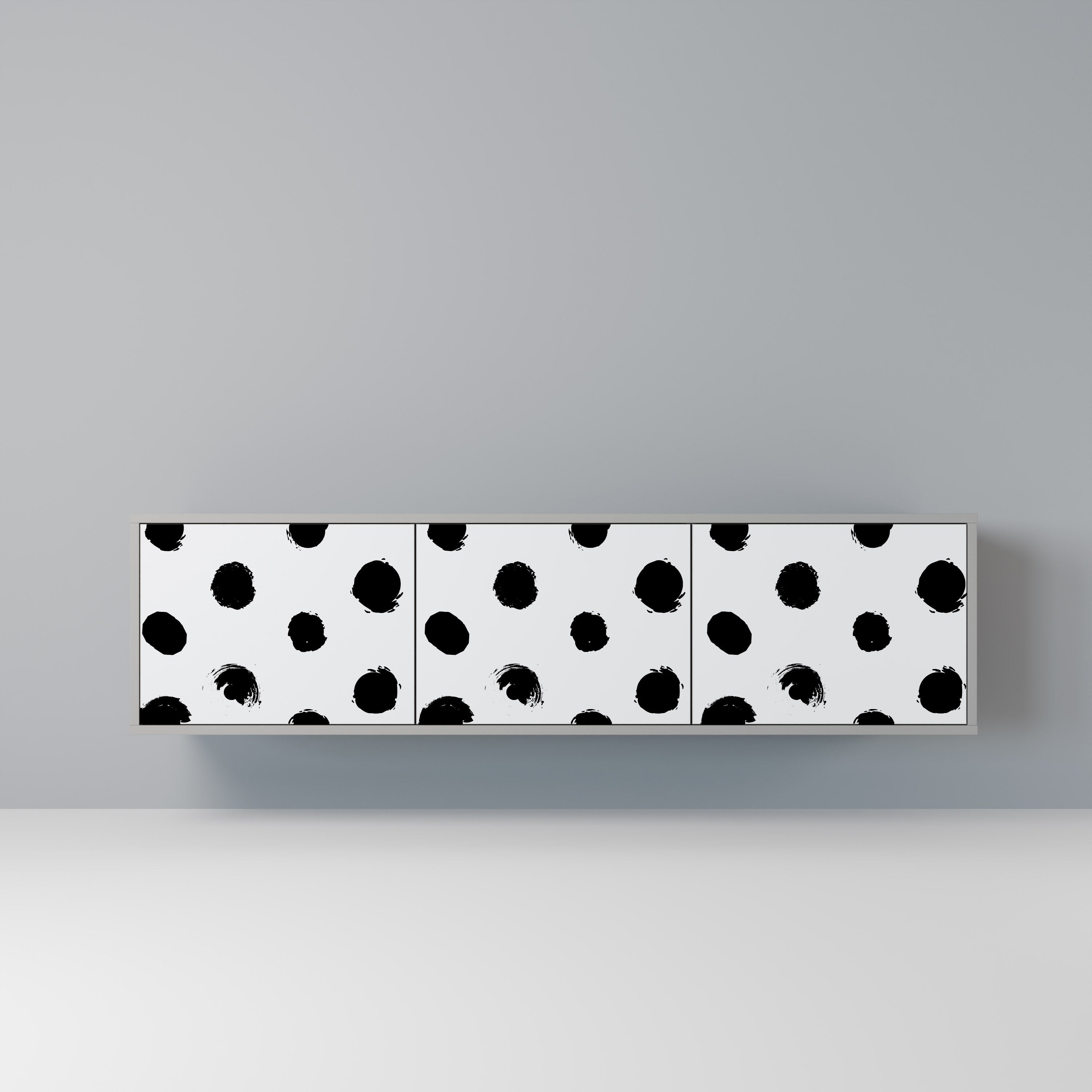 SLIPPING MINUTES TV-Lowboard mit 3 Türen in Grau