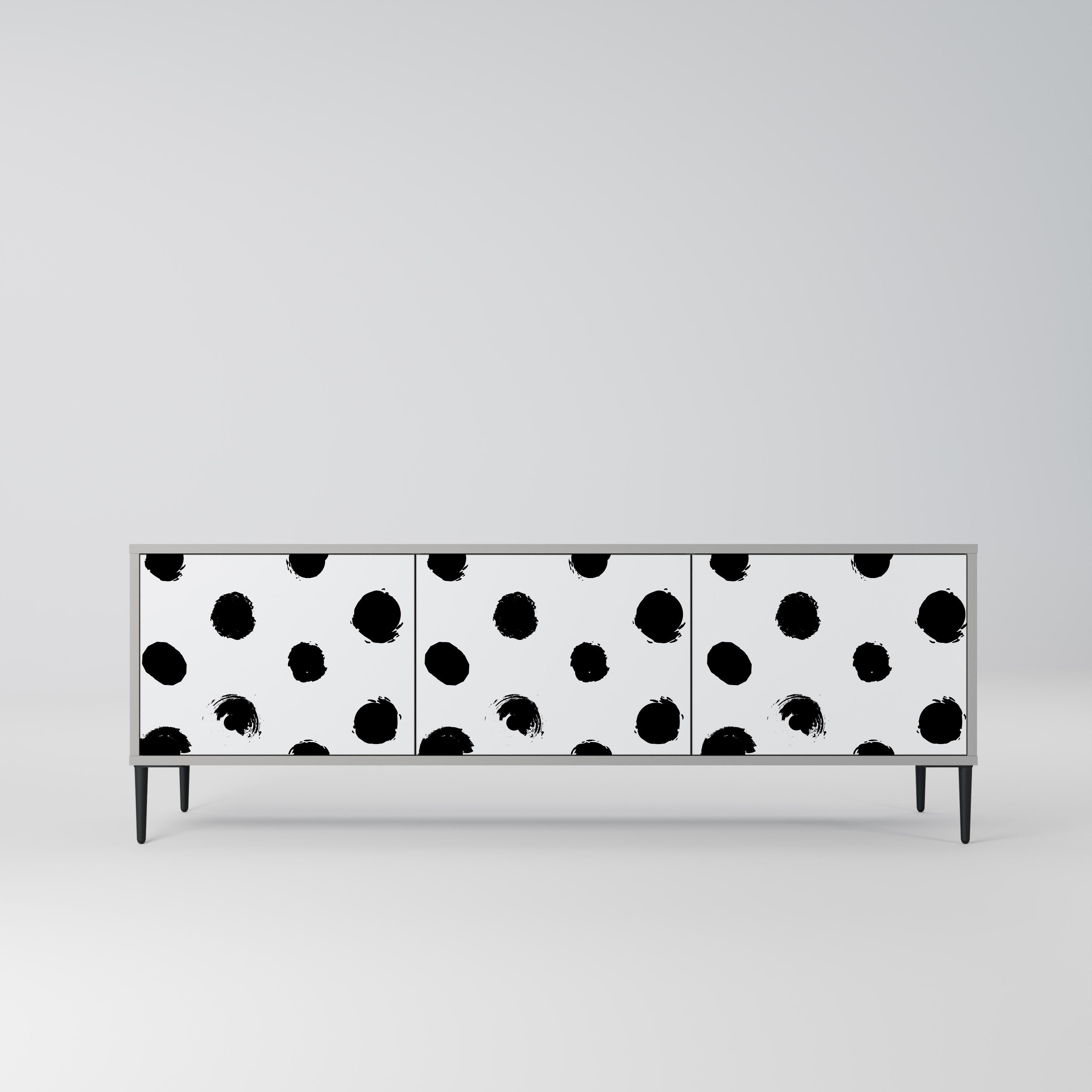 SLIPPING MINUTES TV-Lowboard mit 3 Türen in Grau