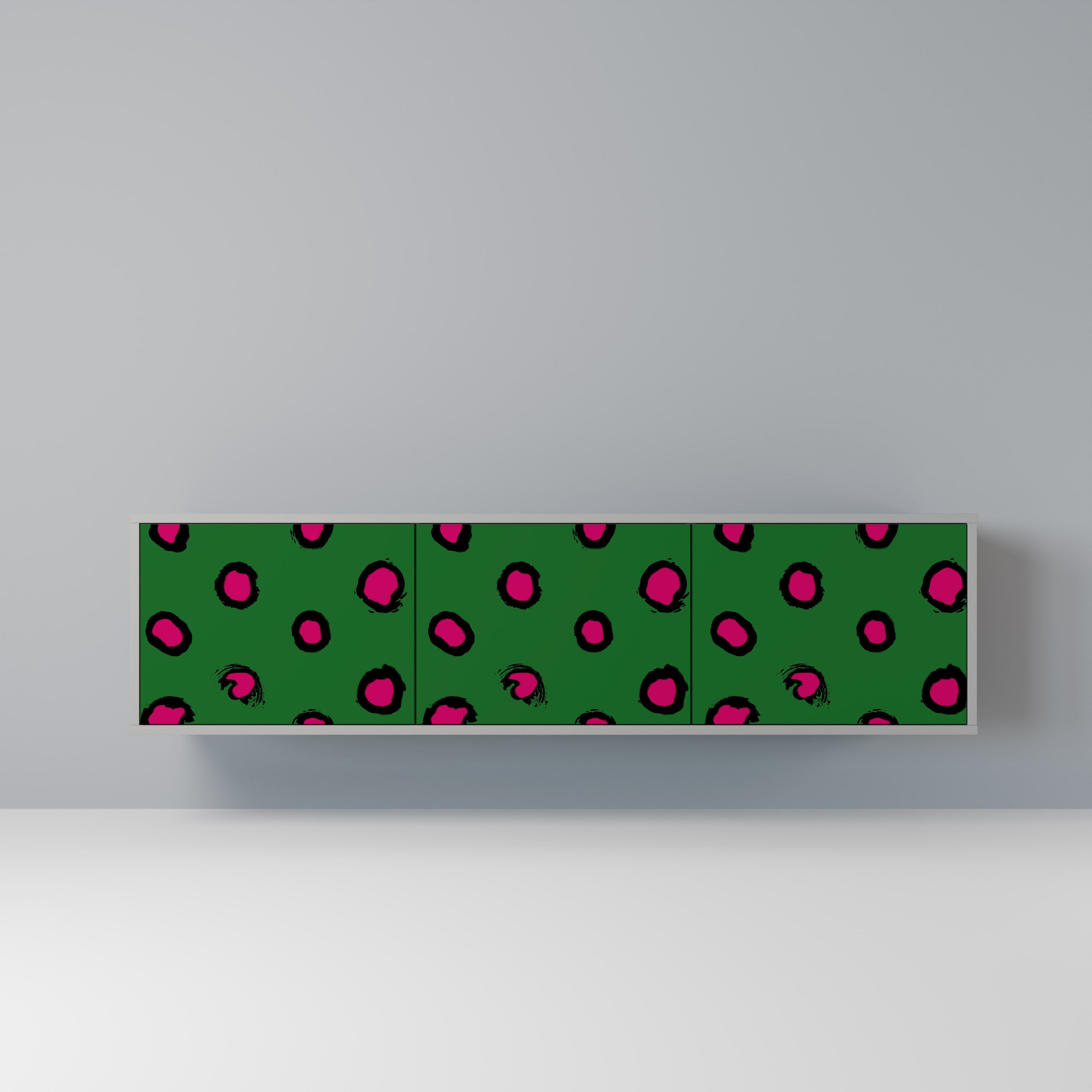 FUNKY SPOTS TV-Lowboard mit 3 Türen in Grau