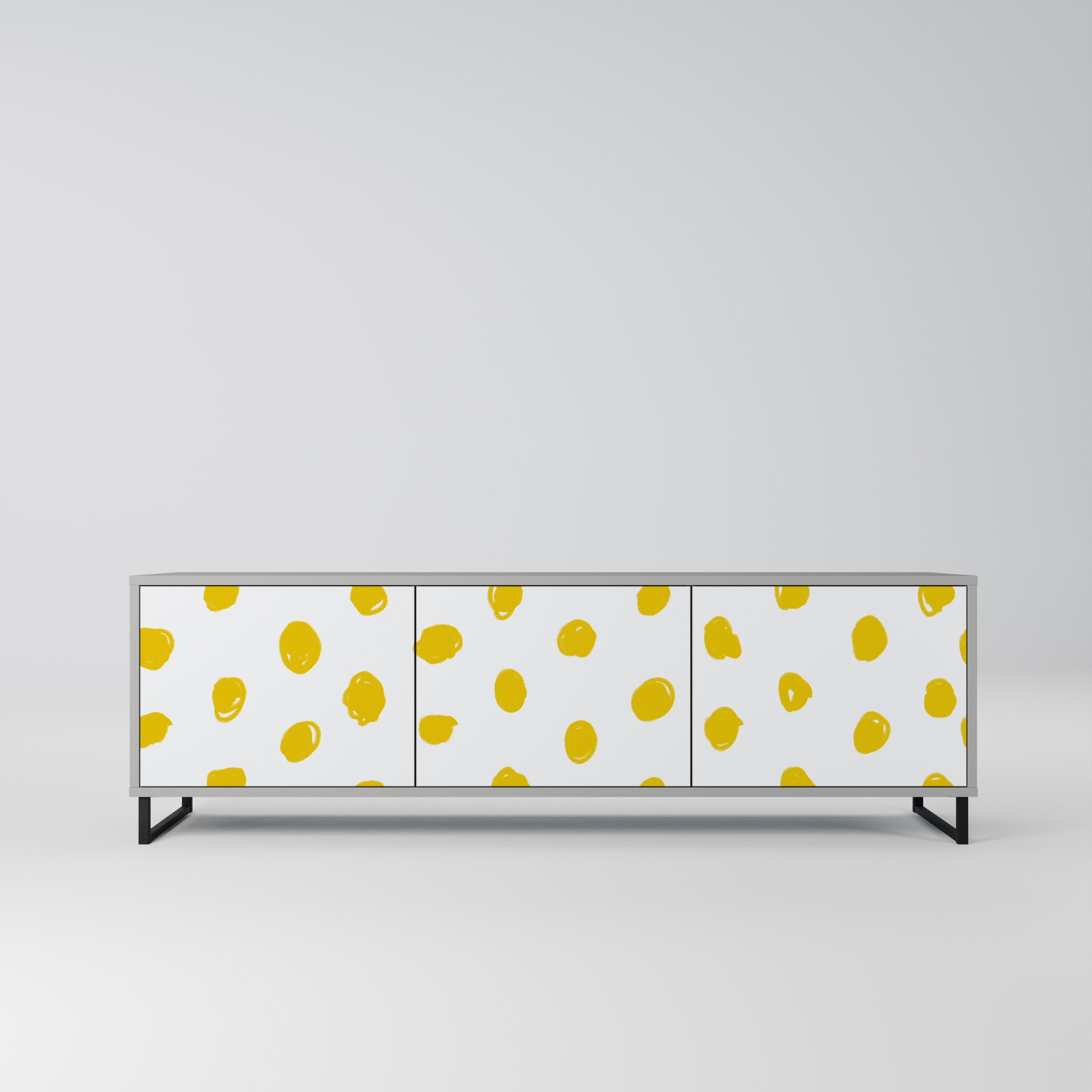 RADIANT REVERIE TV-Lowboard mit 3 Türen in Grau