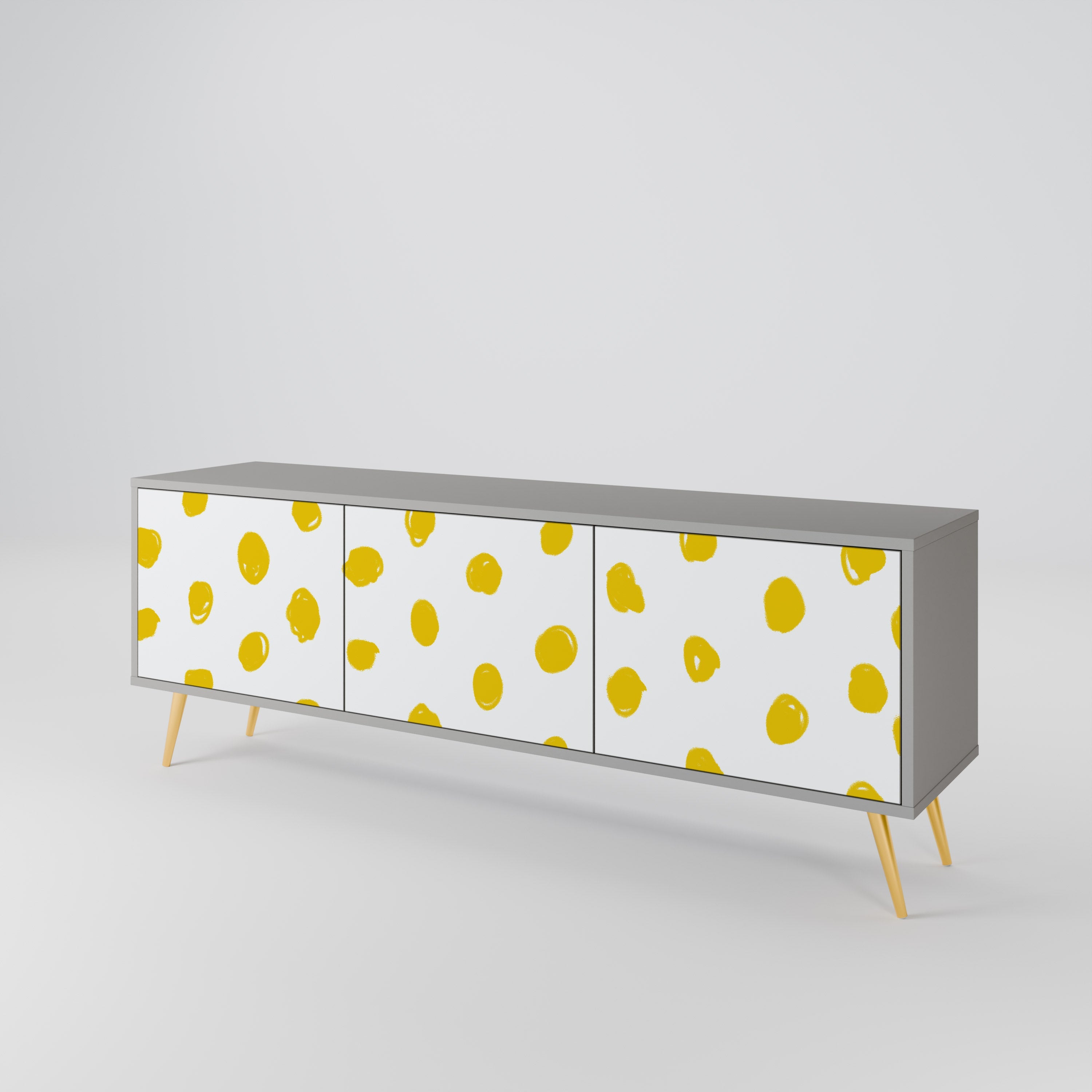 RADIANT REVERIE TV-Lowboard mit 3 Türen in Grau