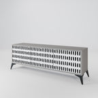 NIGHTY MELODIES TV-Lowboard mit 3 Türen in Grau