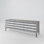 NIGHTY MELODIES TV-Lowboard mit 3 Türen in Grau