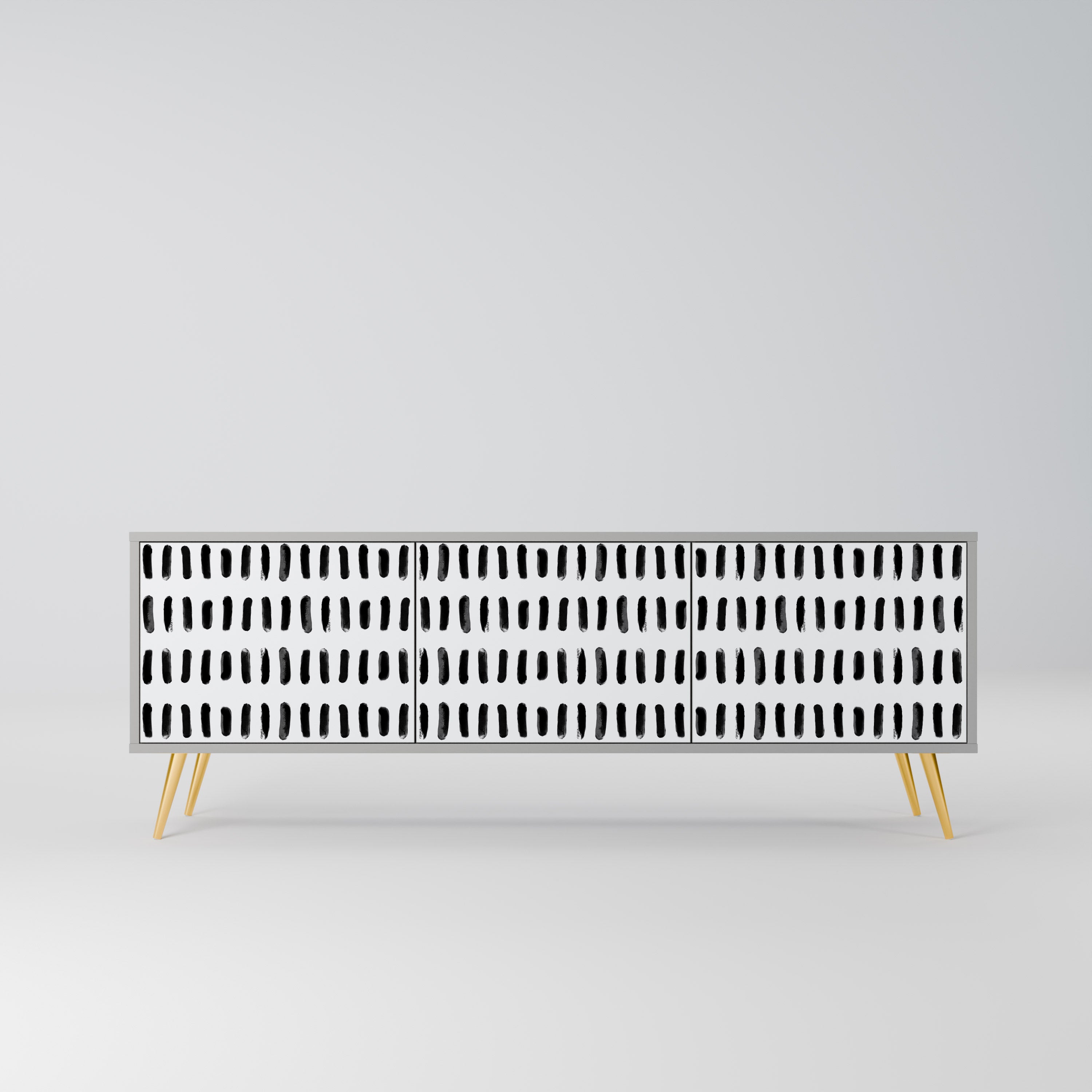 NIGHTY MELODIES TV-Lowboard mit 3 Türen in Grau