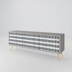 NIGHTY MELODIES TV-Lowboard mit 3 Türen in Grau