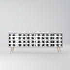 NIGHTY MELODIES TV-Lowboard mit 3 Türen in Grau