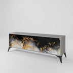 MARBLE OF TOMMORROW TV-Lowboard mit 3 Türen in Grau