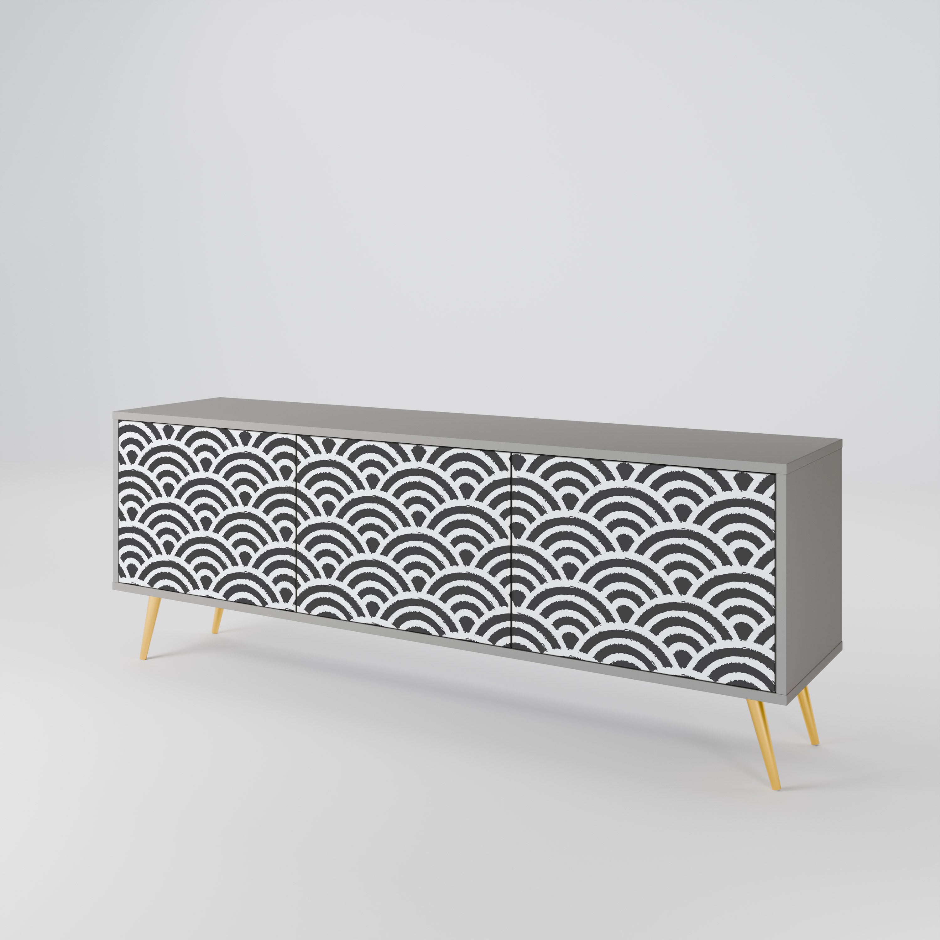 GLOOMY HOST 3-Door TV Cabinet