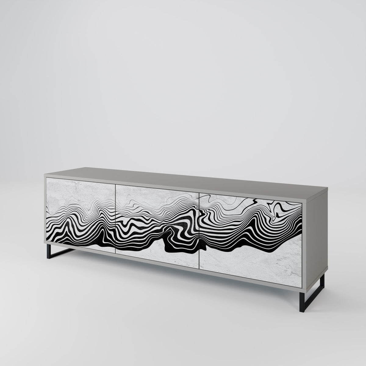 MONOCHROME MIRAGE 3-türiges TV-Lowboard
