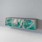 ABSTRACT ALCHEMY TV-Lowboard mit 3 Türen in Grau