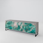 ABSTRACT ALCHEMY TV-Lowboard mit 3 Türen in Grau