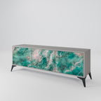 ABSTRACT ALCHEMY TV-Lowboard mit 3 Türen in Grau