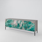 ABSTRACT ALCHEMY TV-Lowboard mit 3 Türen in Grau
