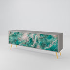 ABSTRACT ALCHEMY TV-Lowboard mit 3 Türen in Grau