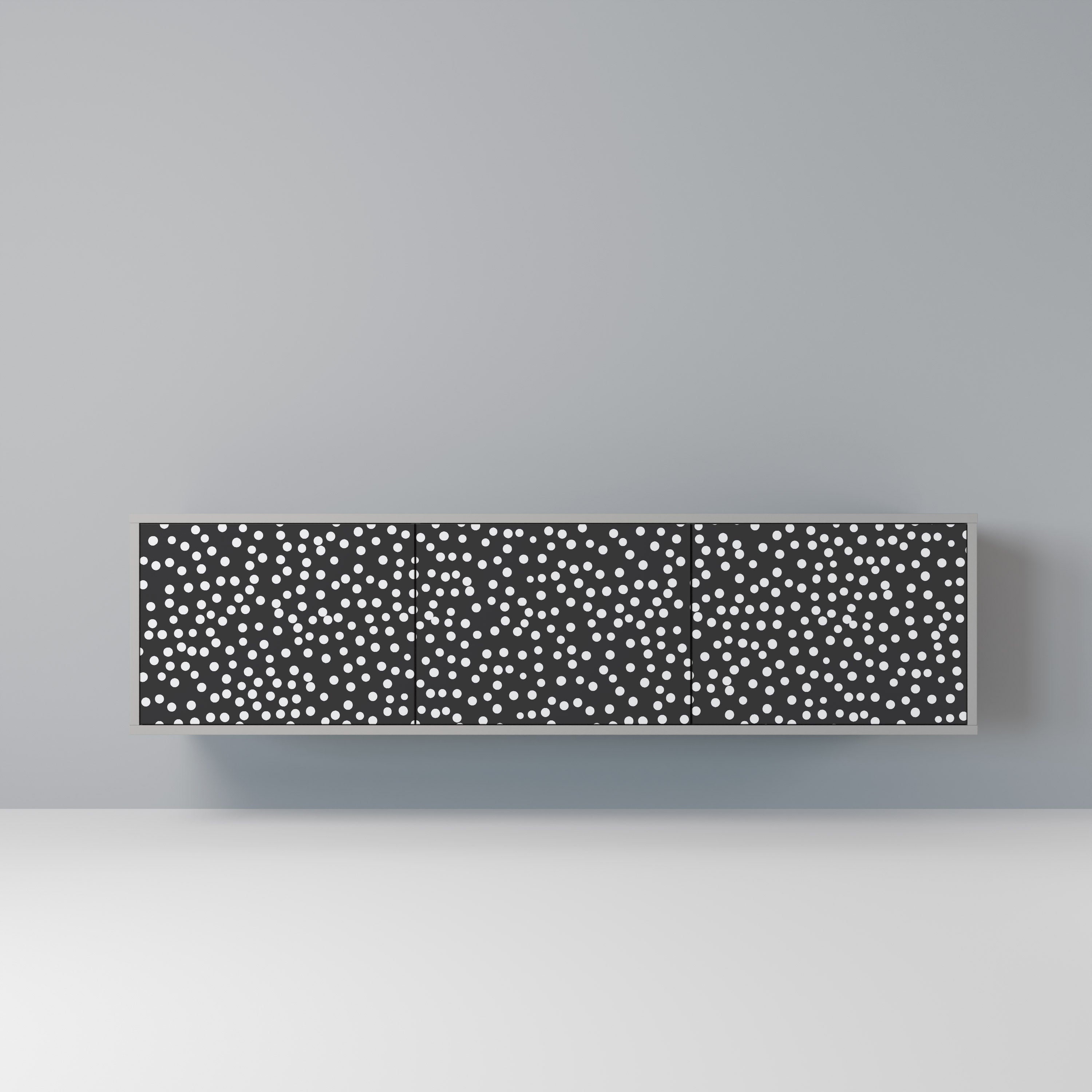 BLINDING LIGHTS TV-Lowboard mit 3 Türen in Grau