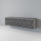 BLINDING LIGHTS TV-Lowboard mit 3 Türen in Grau