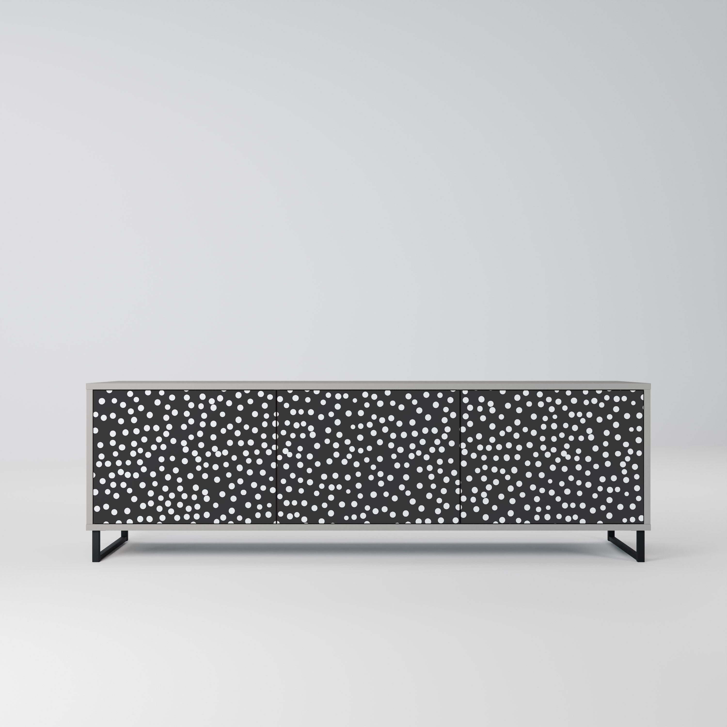 BLINDING LIGHTS TV-Lowboard mit 3 Türen in Grau