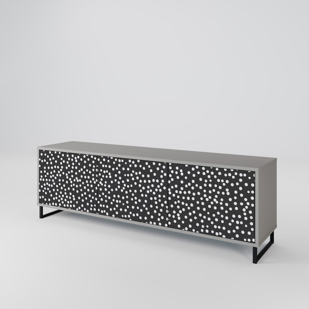 BLINDING LIGHTS TV-Lowboard mit 3 Türen in Grau