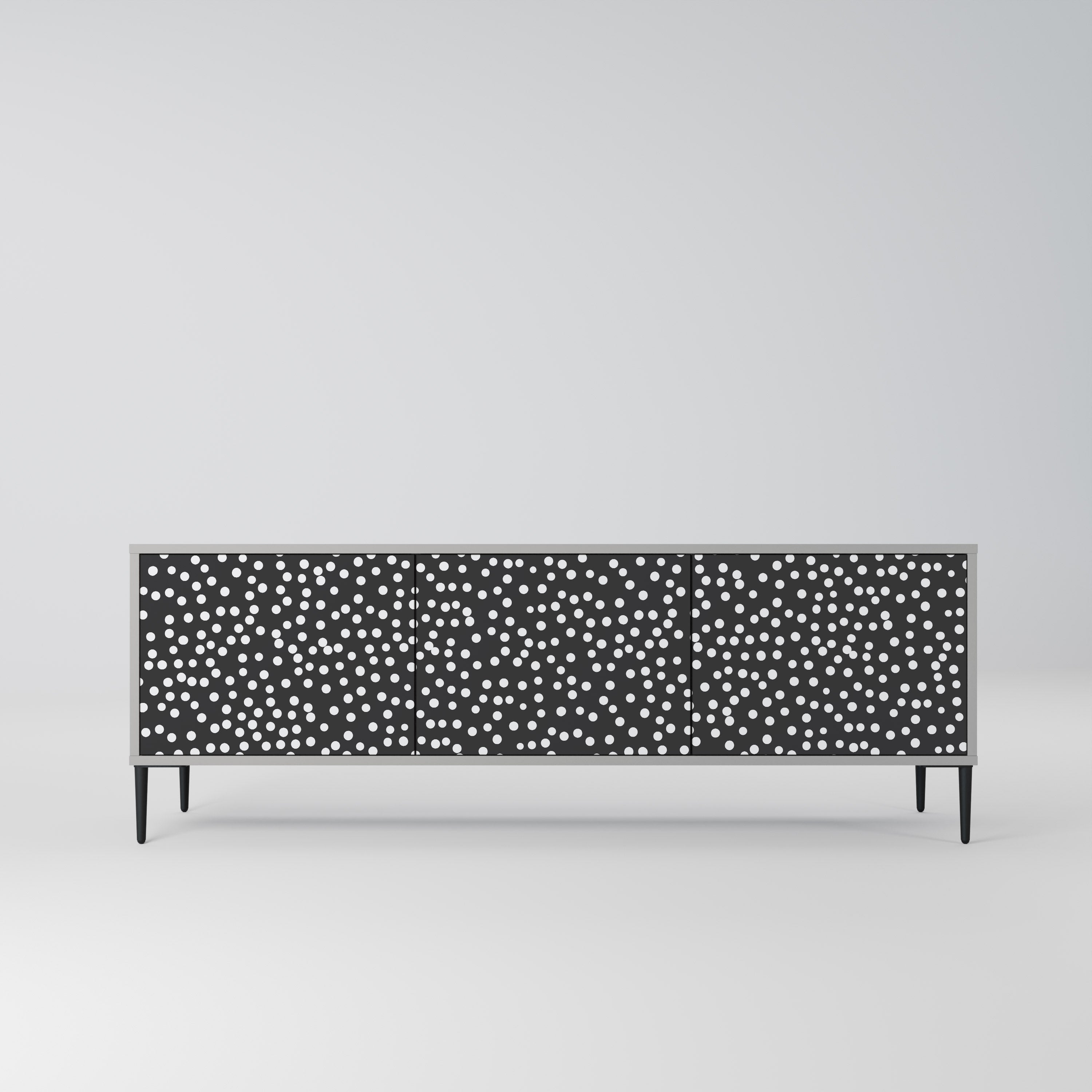 BLINDING LIGHTS TV-Lowboard mit 3 Türen in Grau