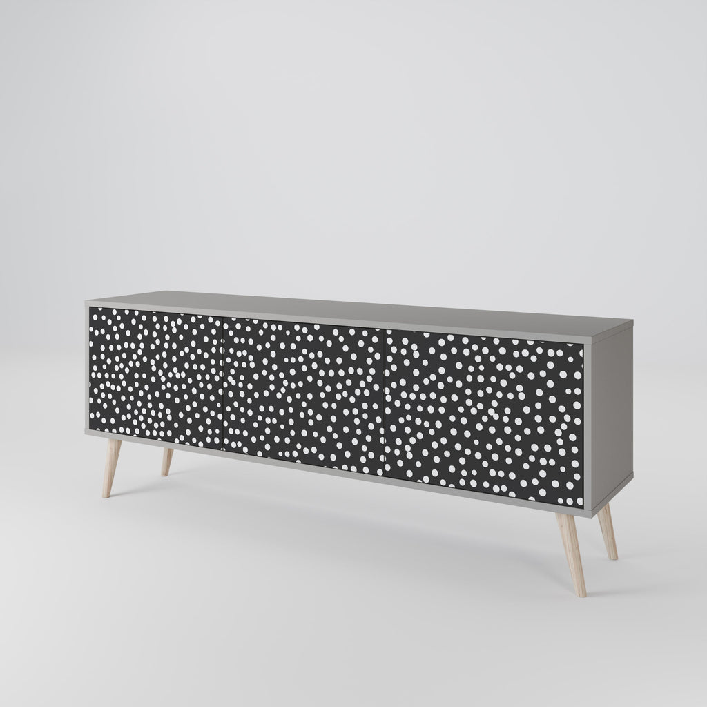 BLINDING LIGHTS TV-Lowboard mit 3 Türen in Grau