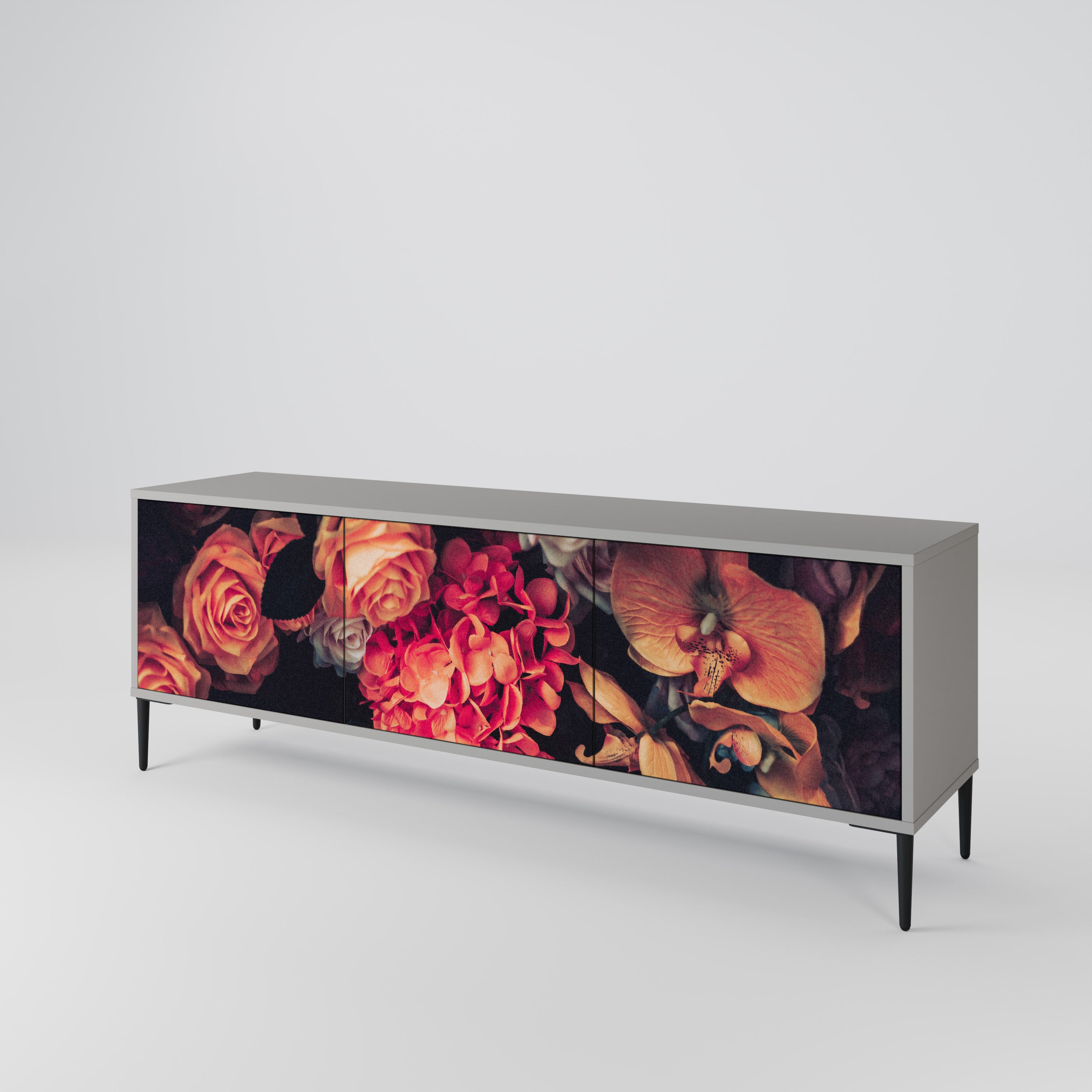 NEVERENDING BLOOM 3-Door TV Cabinet