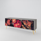 NEVERENDING BLOOM TV-Lowboard mit 3 Türen in Grau