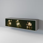 FLORAL NOIR TV-Lowboard mit 3 Türen in Grau