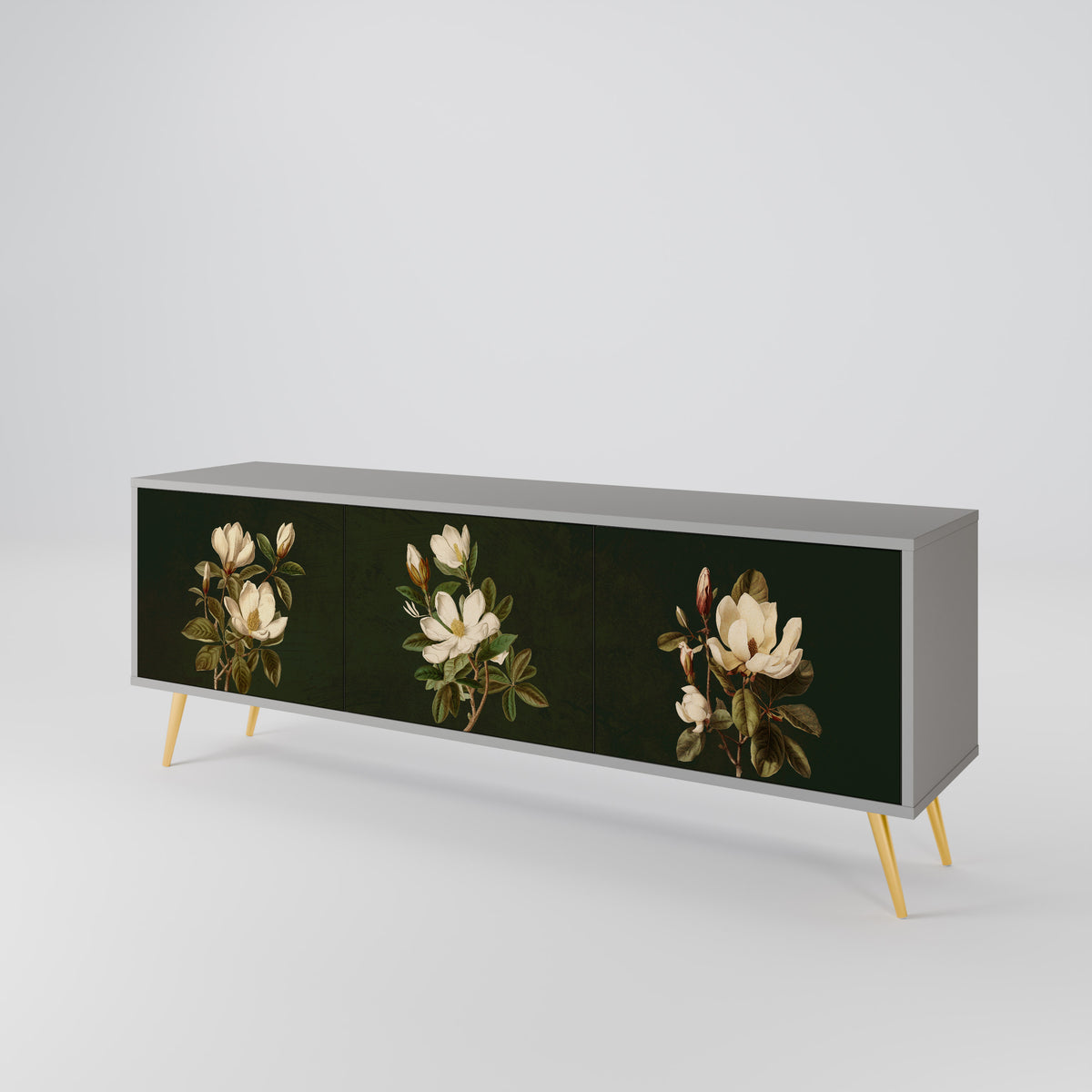 FLORAL NOIR 3-türiges TV-Lowboard