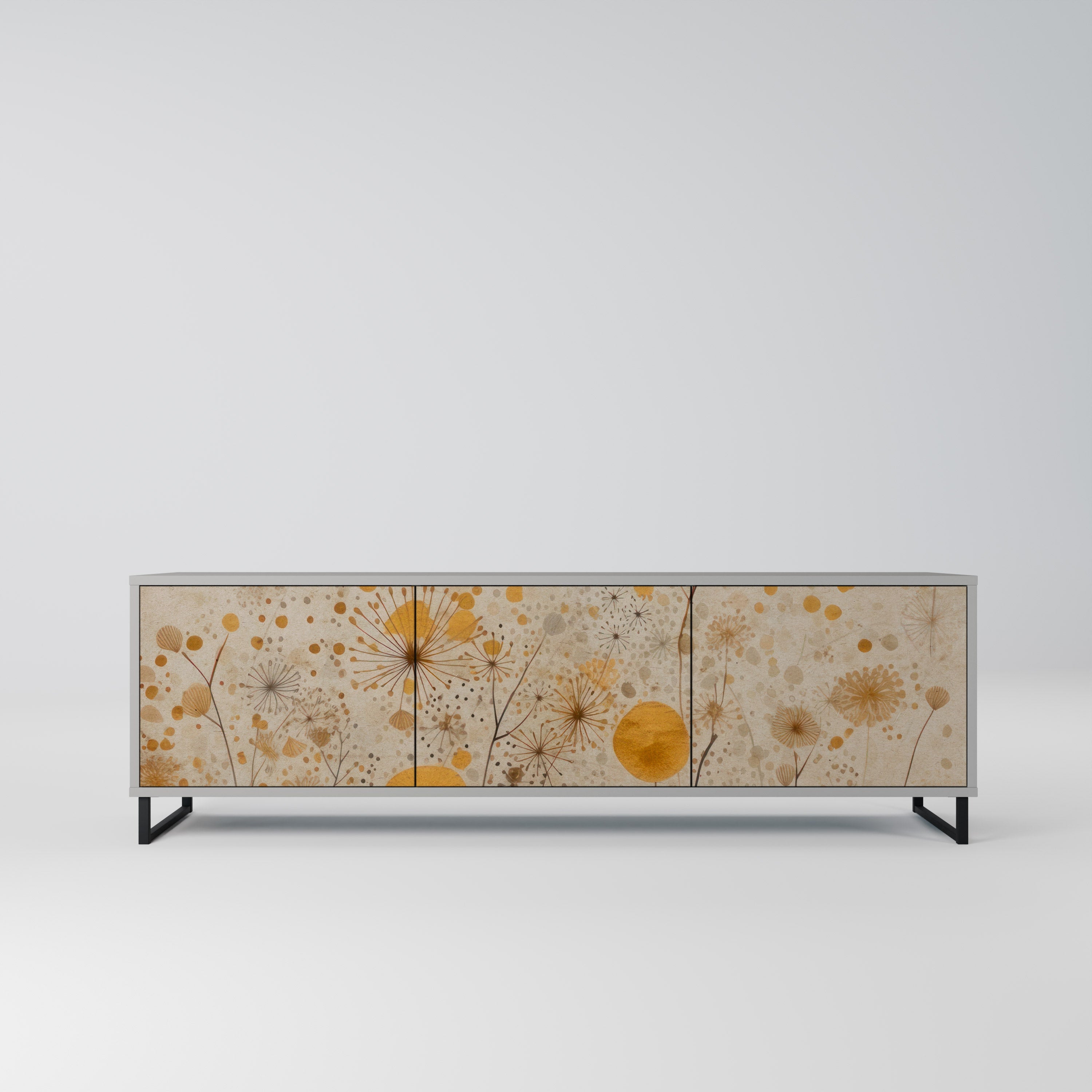 MORNING GLADE TV-Lowboard mit 3 Türen in Grau